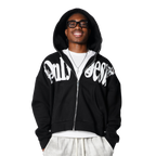 ONLY JESUS FULL-ZIP BOXY HOODIE