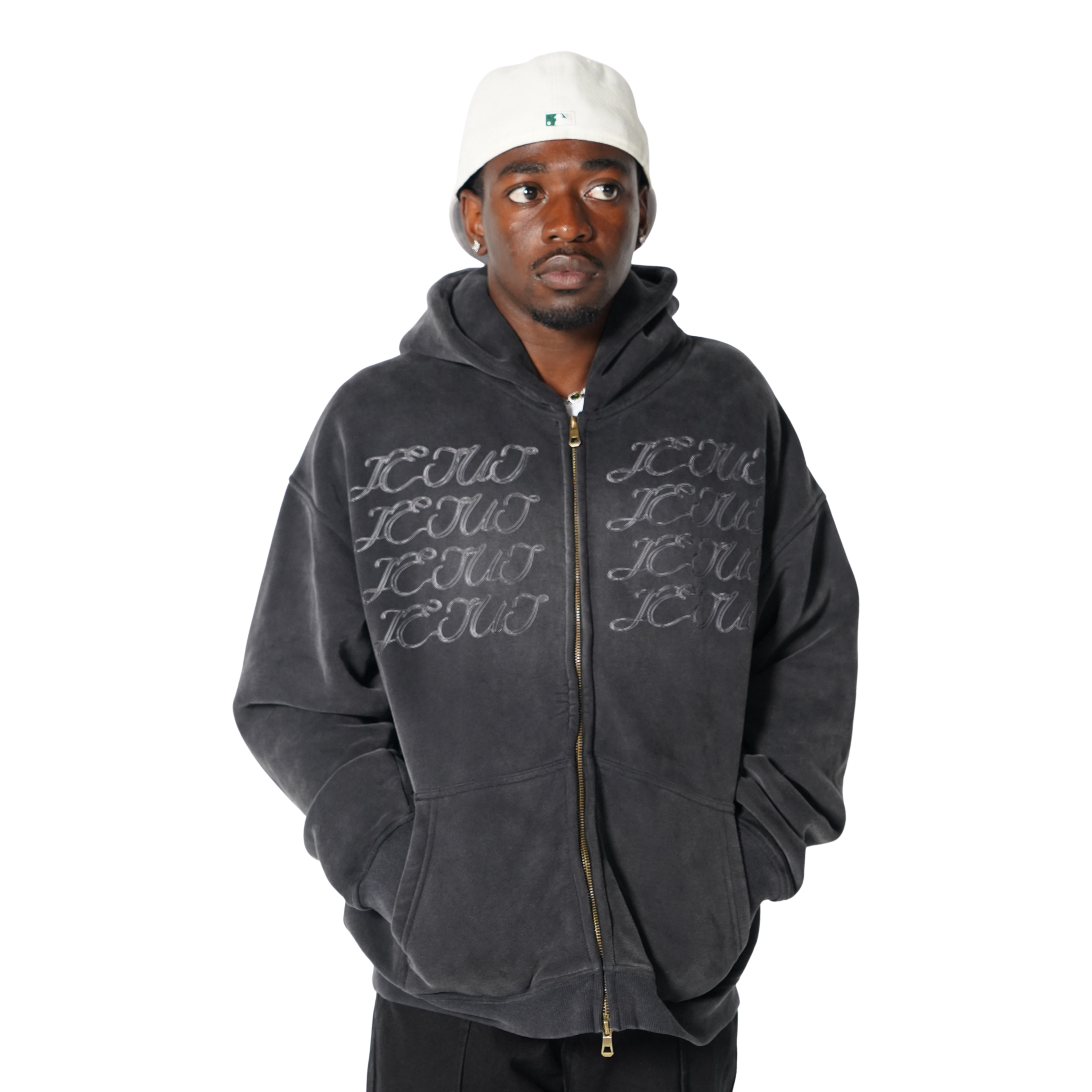 JESUS SUNFADE BOXY FLEECE HOODIE