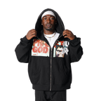 PRAISE GOD FLEECED FULL-ZIP BOXY HOODIE
