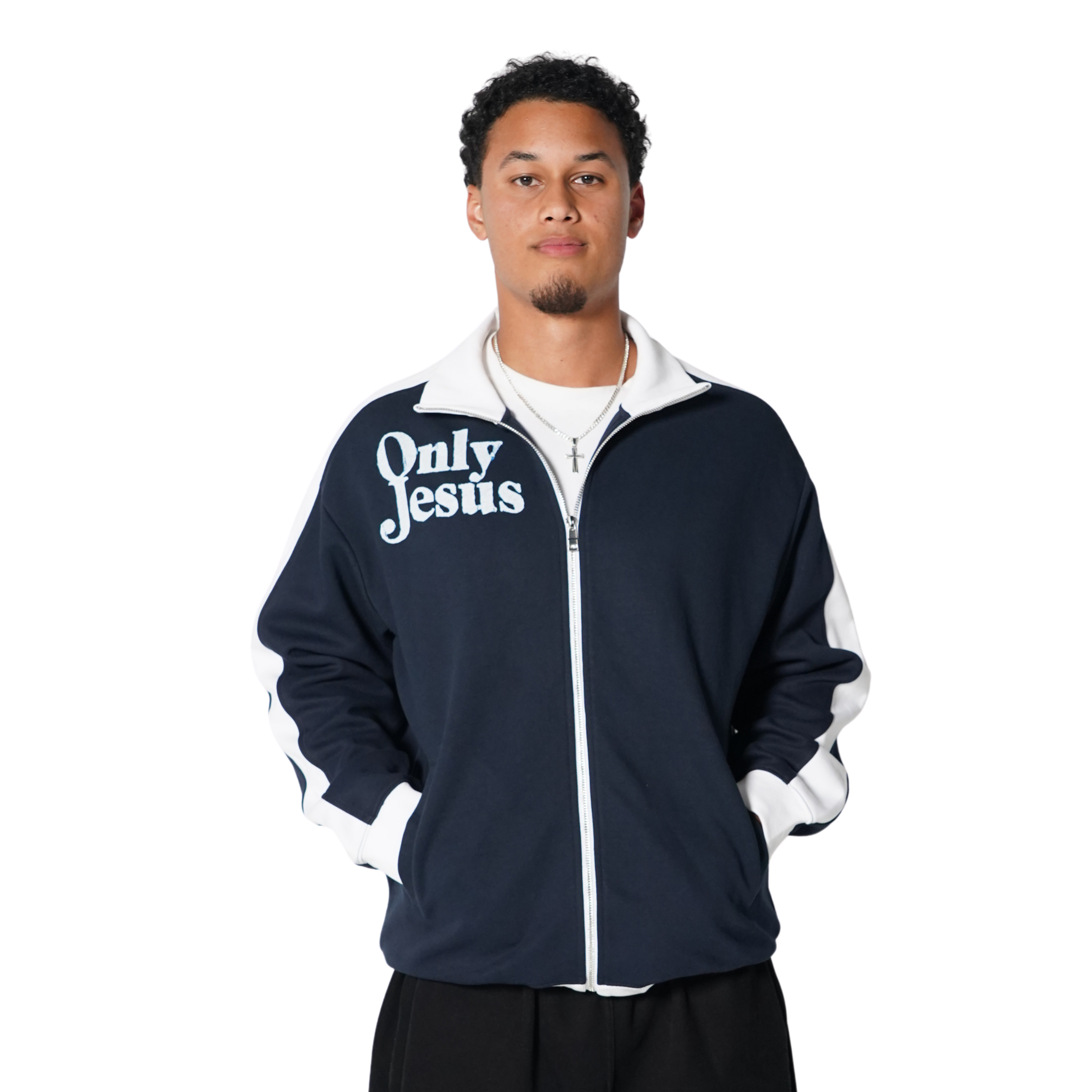 ONLY JESUS CONTRAST TRIM JACKET