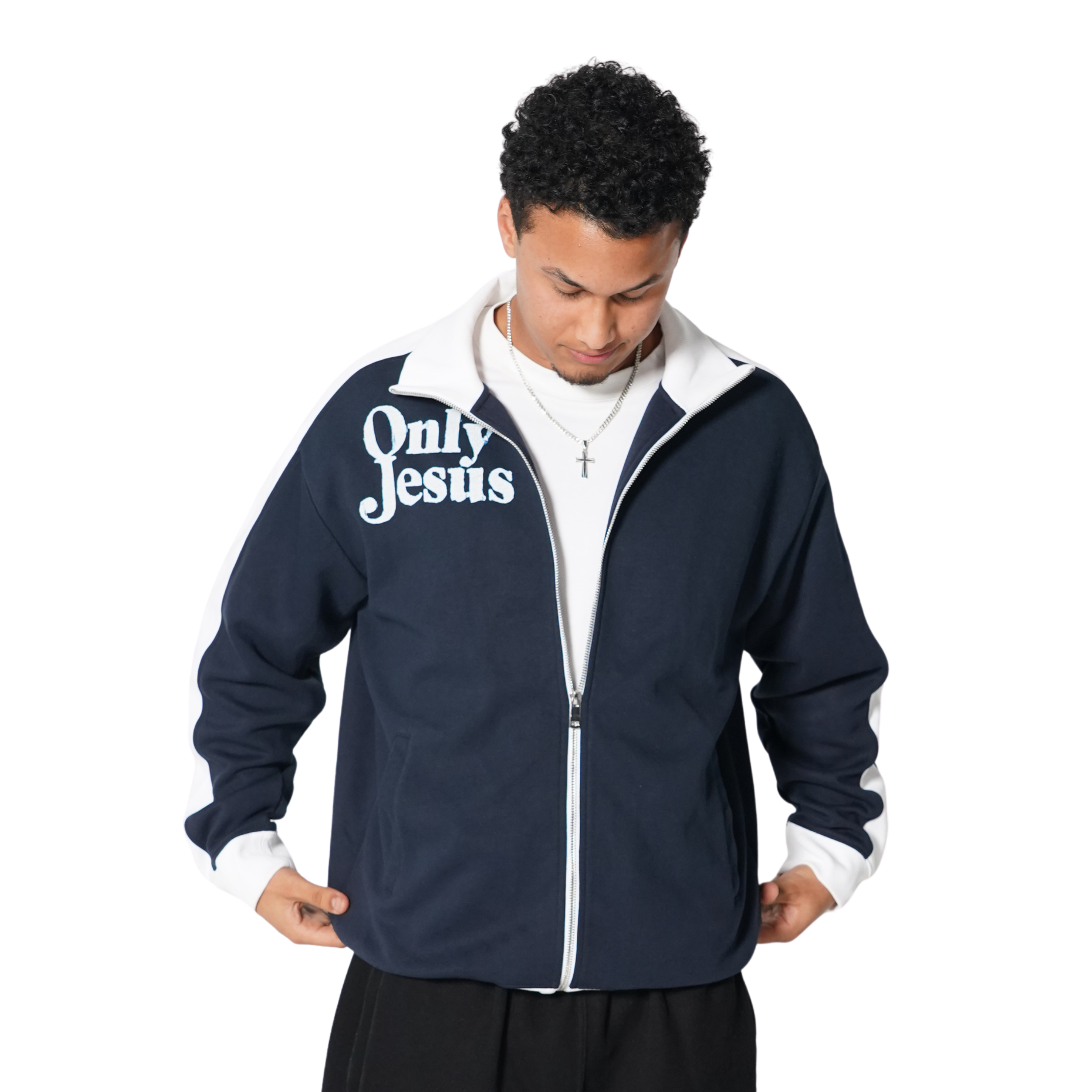 ONLY JESUS CONTRAST TRIM JACKET
