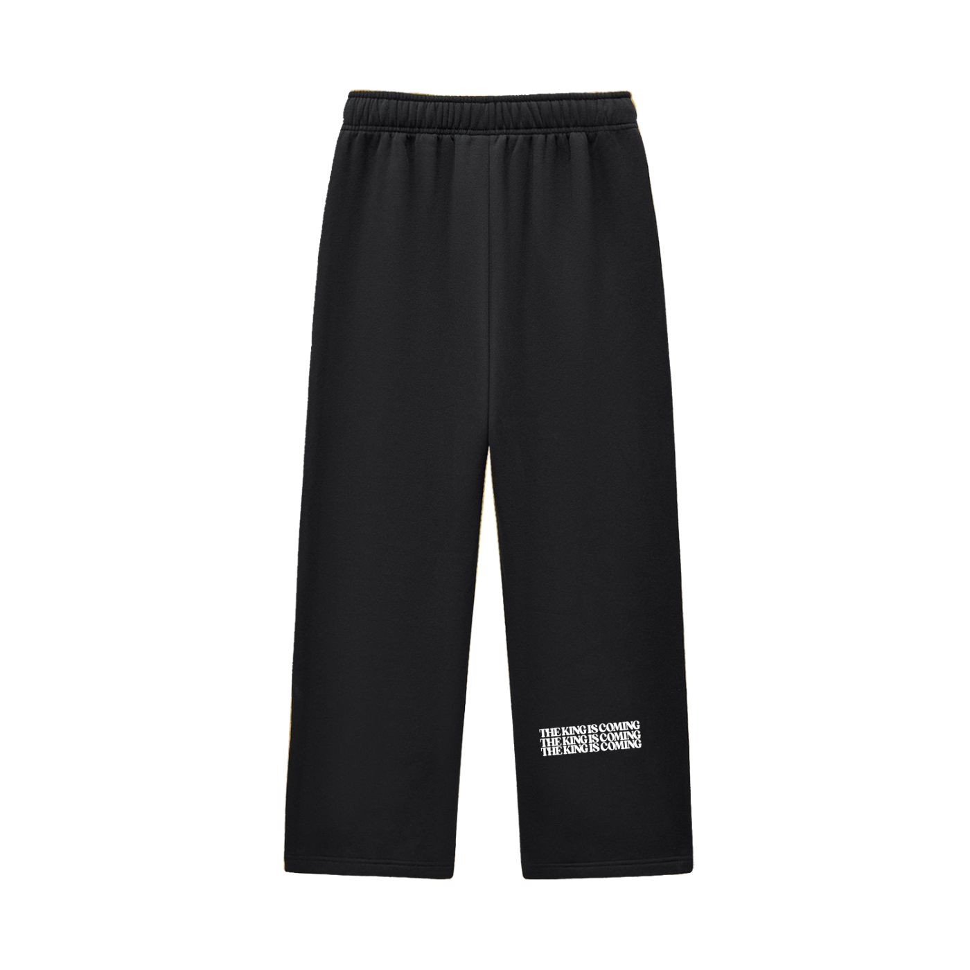 THE KING IS COMING STITCHED SWEATPANTS