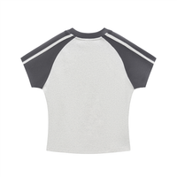 JESUS TEAM CONTRAST STRIPES BODYCON RAGLAN SLEEVE T-SHIRT