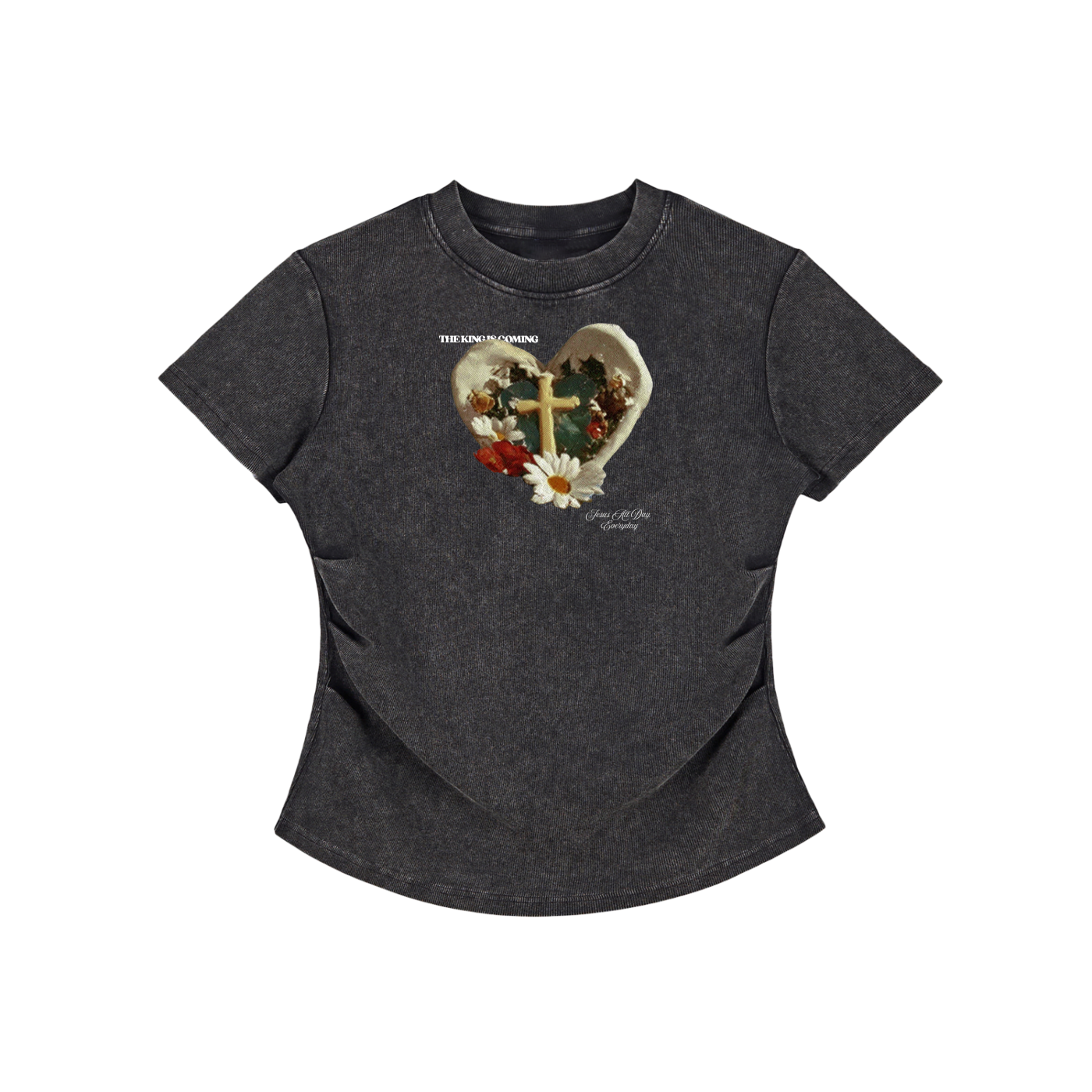 GARDEN CROSS BODYCON TEE