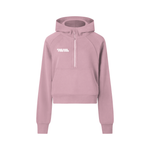 FIND GOD CROPPED HALF ZIP HOODIE