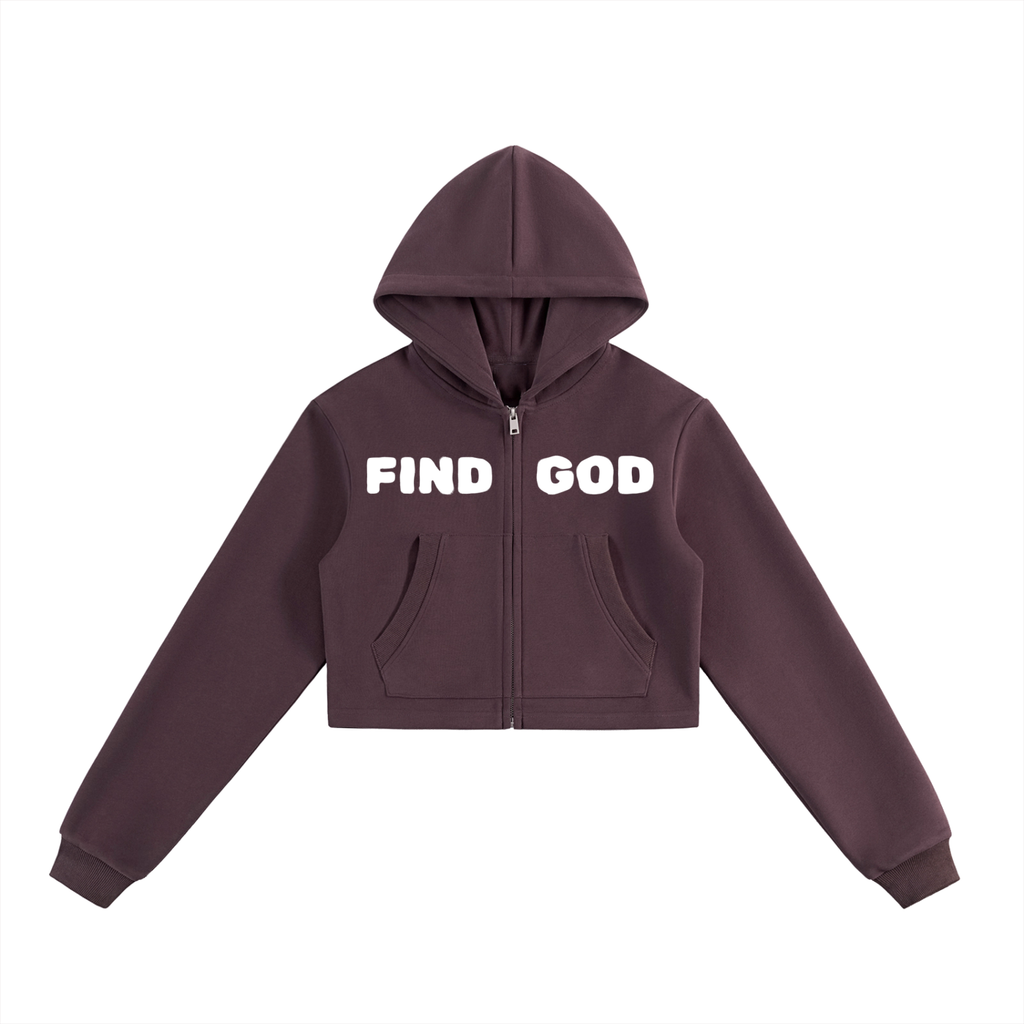 Women's,Hoodie,Zip-up,Zip hoodie,Find God,Jesus