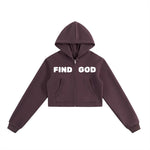 Women's,Hoodie,Zip-up,Zip hoodie,Find God,Jesus