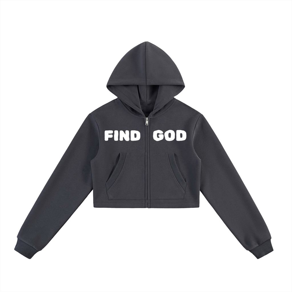 Women's,Hoodie,Zip-up,Zip hoodie,Find God,Jesus