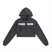 Women's,Hoodie,Zip-up,Zip hoodie,Find God,Jesus