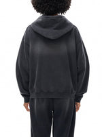 JESUS SUNFADE TWO-WAY ZIPPER BOXY FLEECE HOODIE