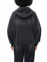 JESUS SUNFADE TWO-WAY ZIPPER BOXY FLEECE HOODIE