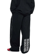 THE KING IS COMING REFLECTION STRIPED SWEATPANTS