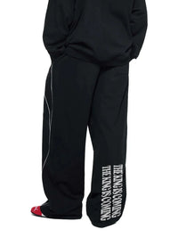 THE KING IS COMING REFLECTION STRIPED STRAIGHT LEG SWEATPANTS