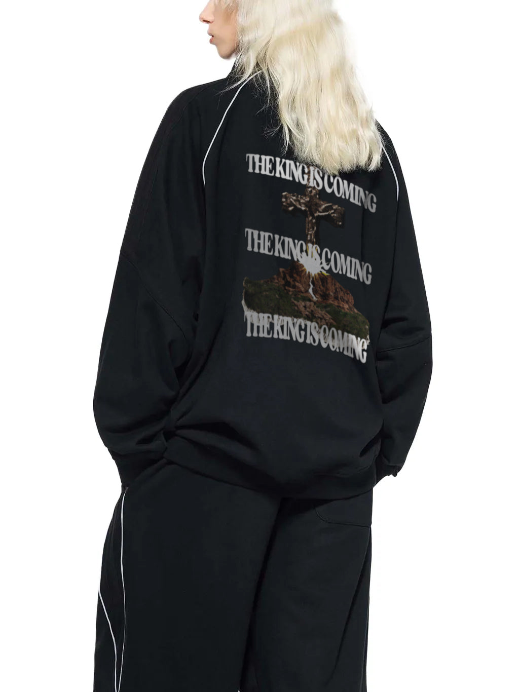 THE KING IS COMING Reflection Striped Jacket