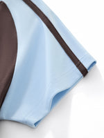 JESUS TEAM CONTRAST STRIPES BODYCON RAGLAN SLEEVE T-SHIRT