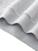 THE KING IS COMING GRAY FLEECE BOXY HOODIE