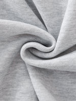 THE KING IS COMING GRAY FLEECE BOXY HOODIE